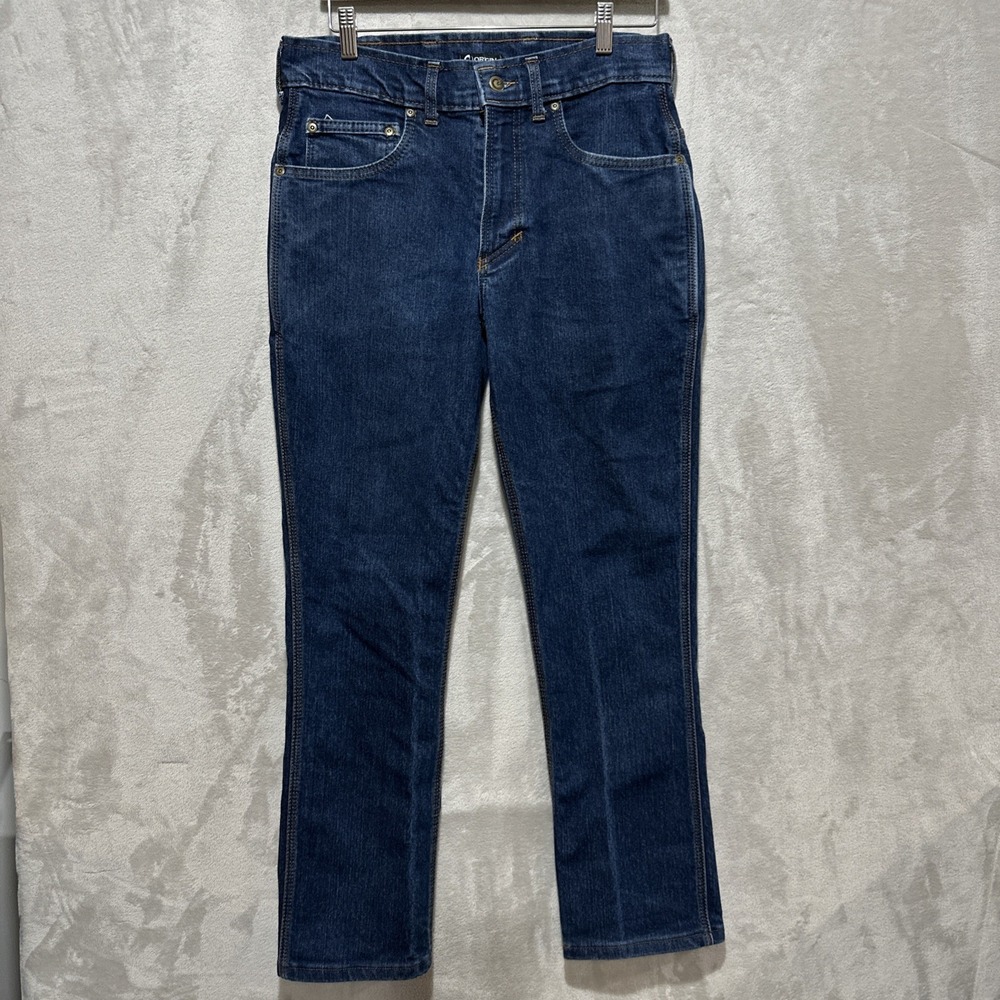 Origin Legit Fit D68 Jeans Mens Size 32 Blue Dark Wash Stretch Denim USA Pants